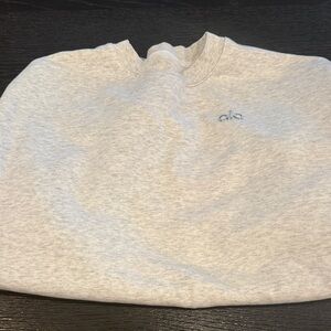 Alo heathered gray crew woman’s Sweatshirt